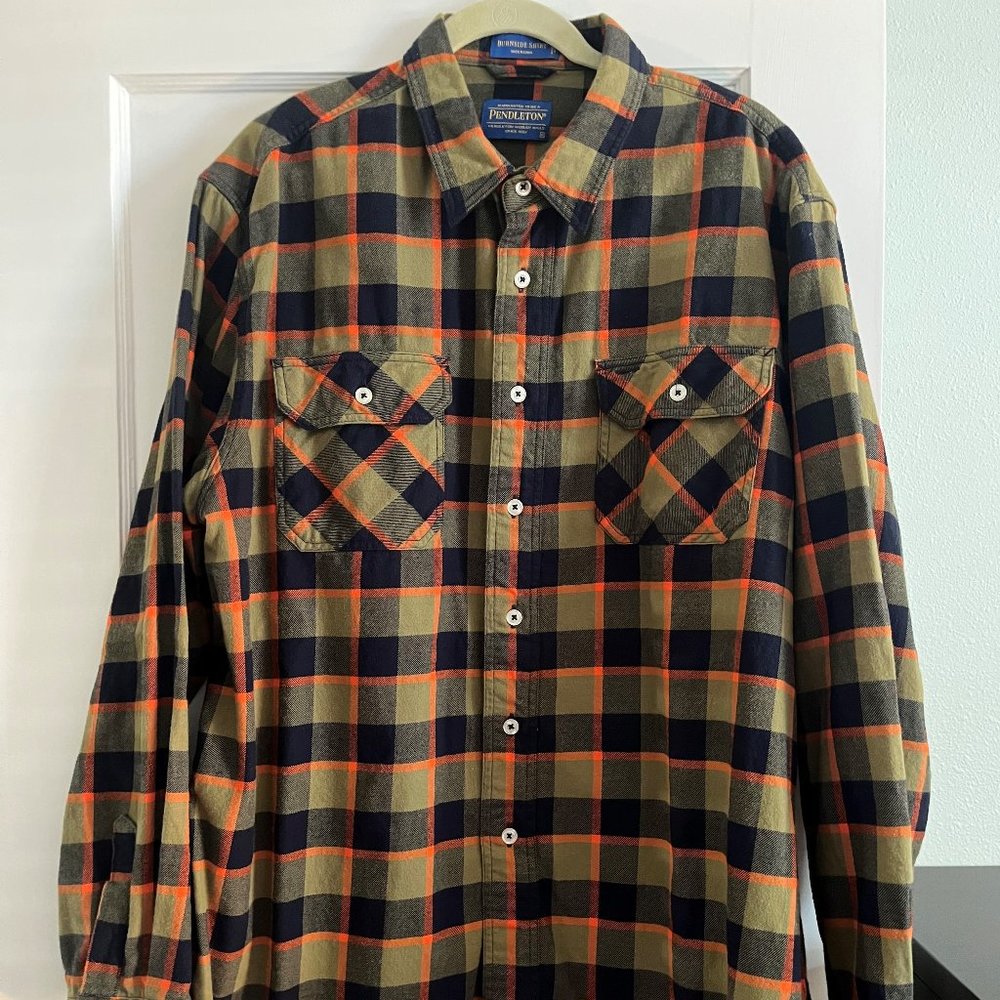 Pendleton Plaid Burnside Double Brushed Flannel Shirt XL